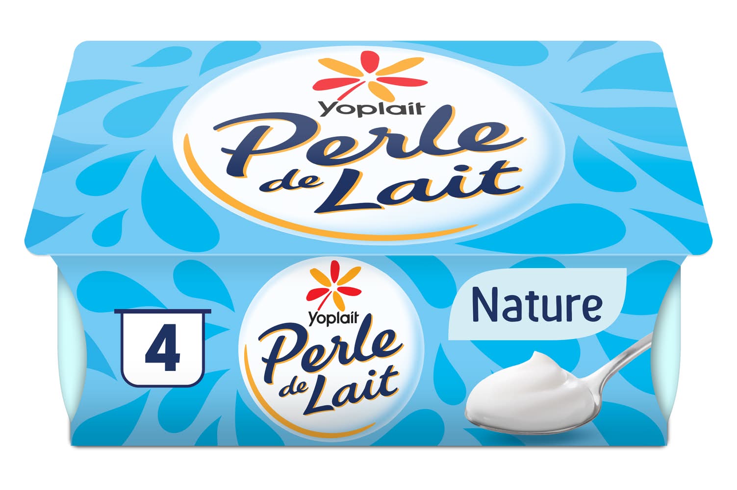 Yoplait - Perle de lait yaourt nature (4 x 125g)