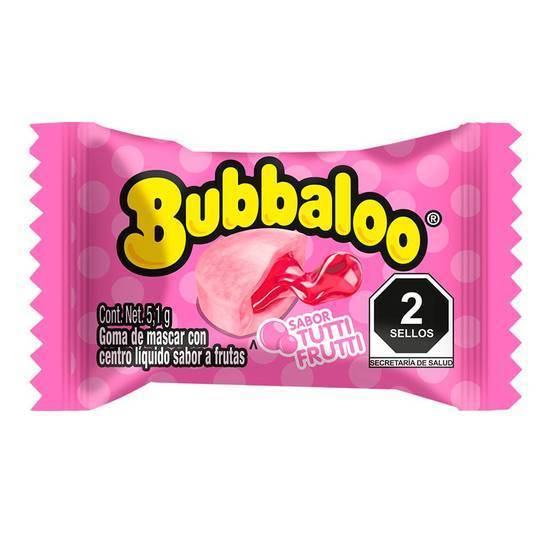 Bubbaloo goma de mascar (tuttifrutti)