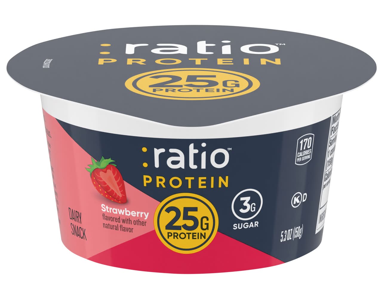 :ratio Protein Dairy Snack, Strawberry (5.3 oz)