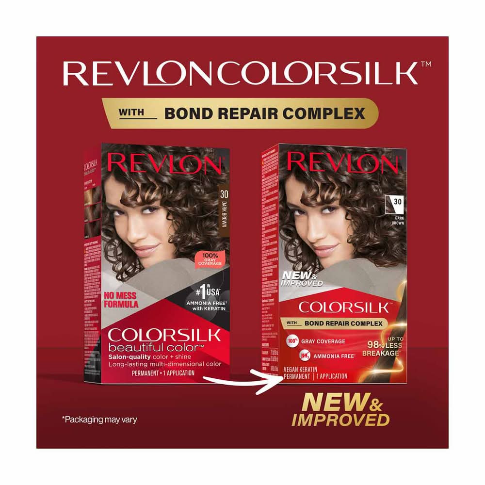 Revlon Colorsilk Permanent Hair Color - 30 Dark Brown 1 Ct