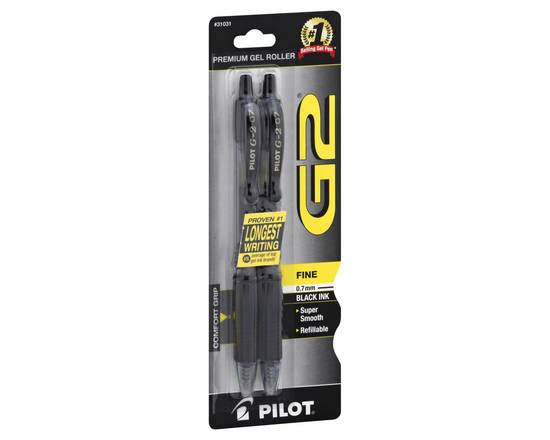Pilot · G2 Fine 0.7mm Black Ink Pens (2 pens)