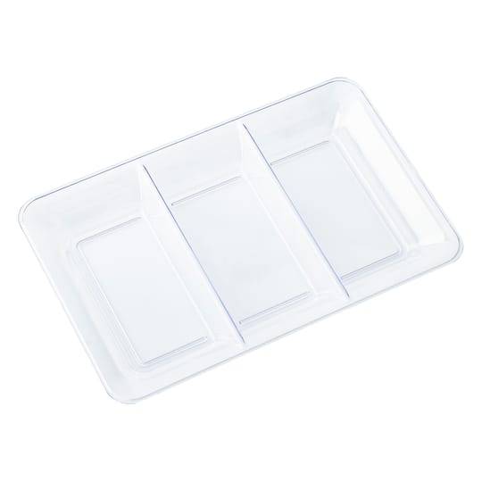 14" Clear 3 Compartment Tray By Celebrate It