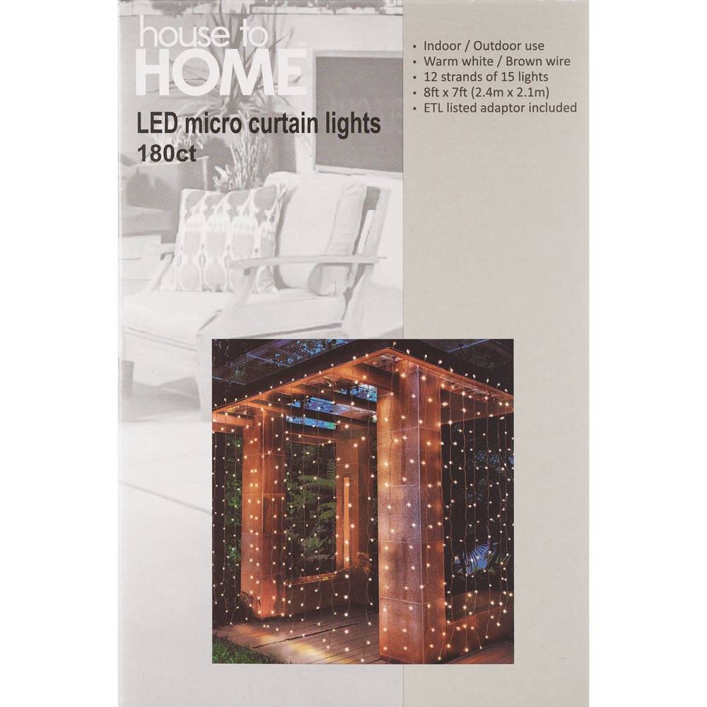 House To Home Led Micro Light Curtain