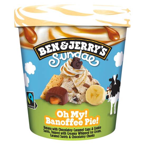Ben & Jerry's Ice Cream Oh My! Banoffee Pie! Sundae 427 ML