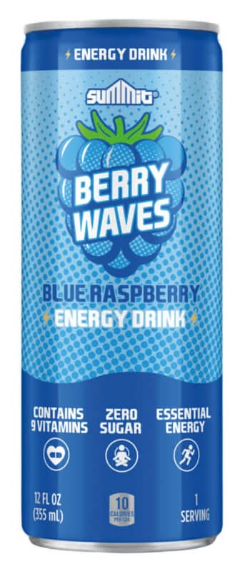 Summit Berry Waves Energy Drink, Blue Raspberry (12 fl oz)