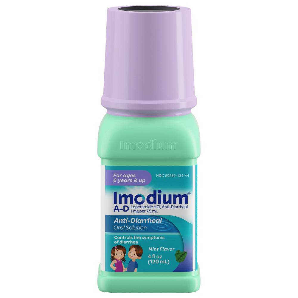 Imodium Anti-Diarrheal For Kids Mint Flavor Oral Solution