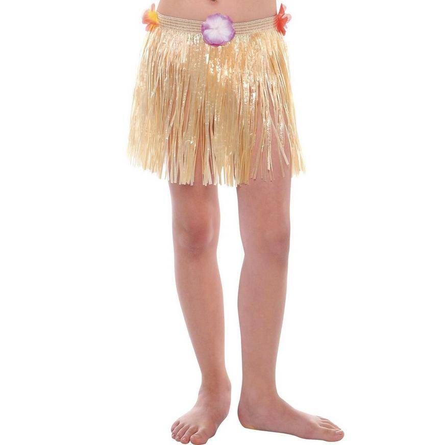 Party City Child Plastic Mini Faux Grass Skirt (12 in)