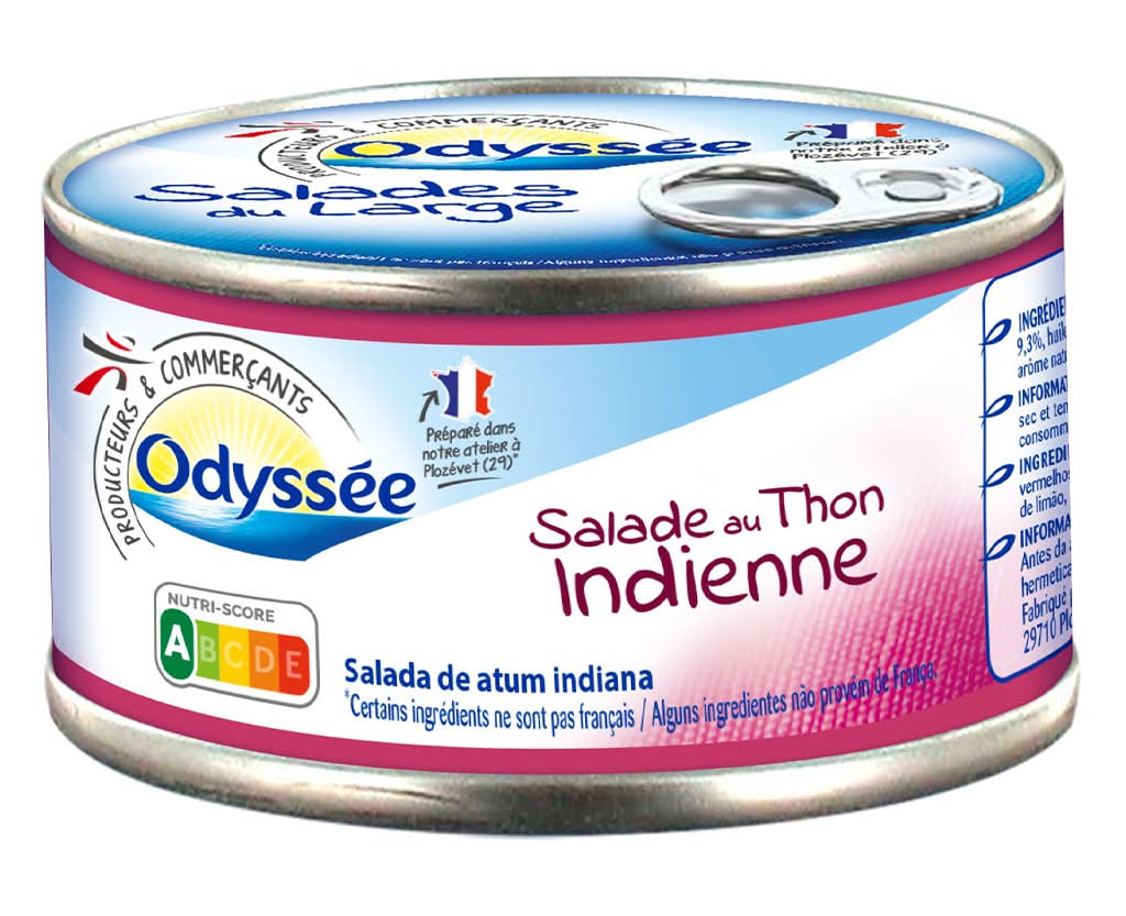 Odyssee - Salada indiana com atum, embalagem de 250 g