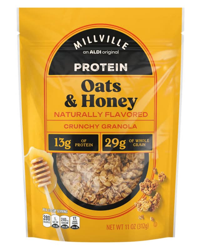 Millville Protein Crunchy Granola, Oats & Honey (11 oz)