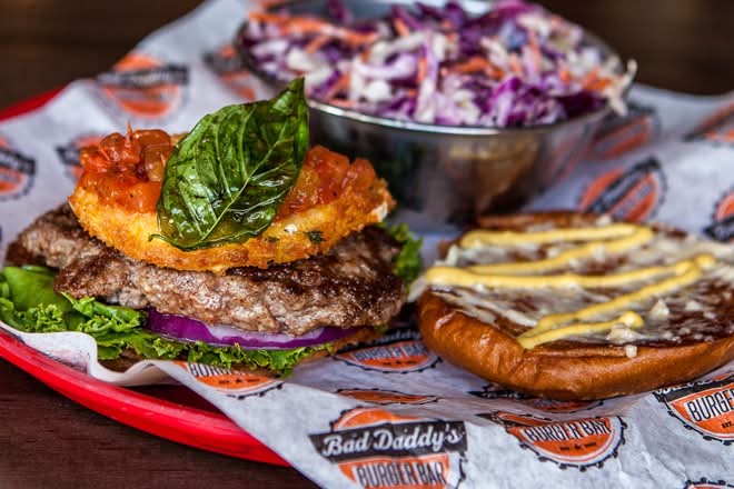 Fried Mozzarella Burger