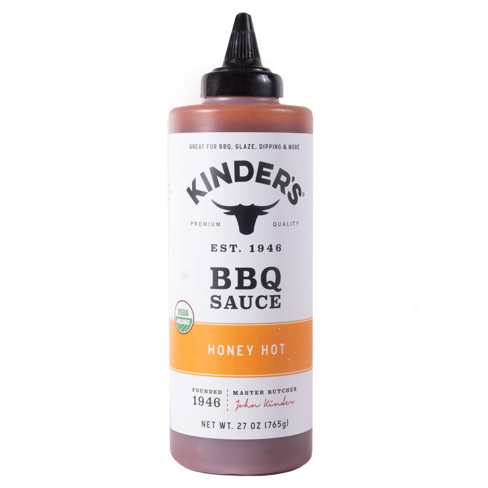 Kinder's Organic Honey Hot Barbeque Sauce, 24.8 oz