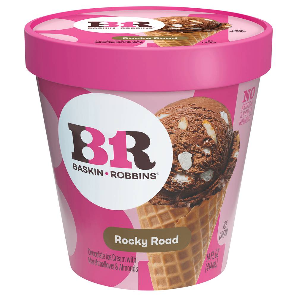 Baskin-Robbins Rocky Road Ice Cream (14 fl oz)