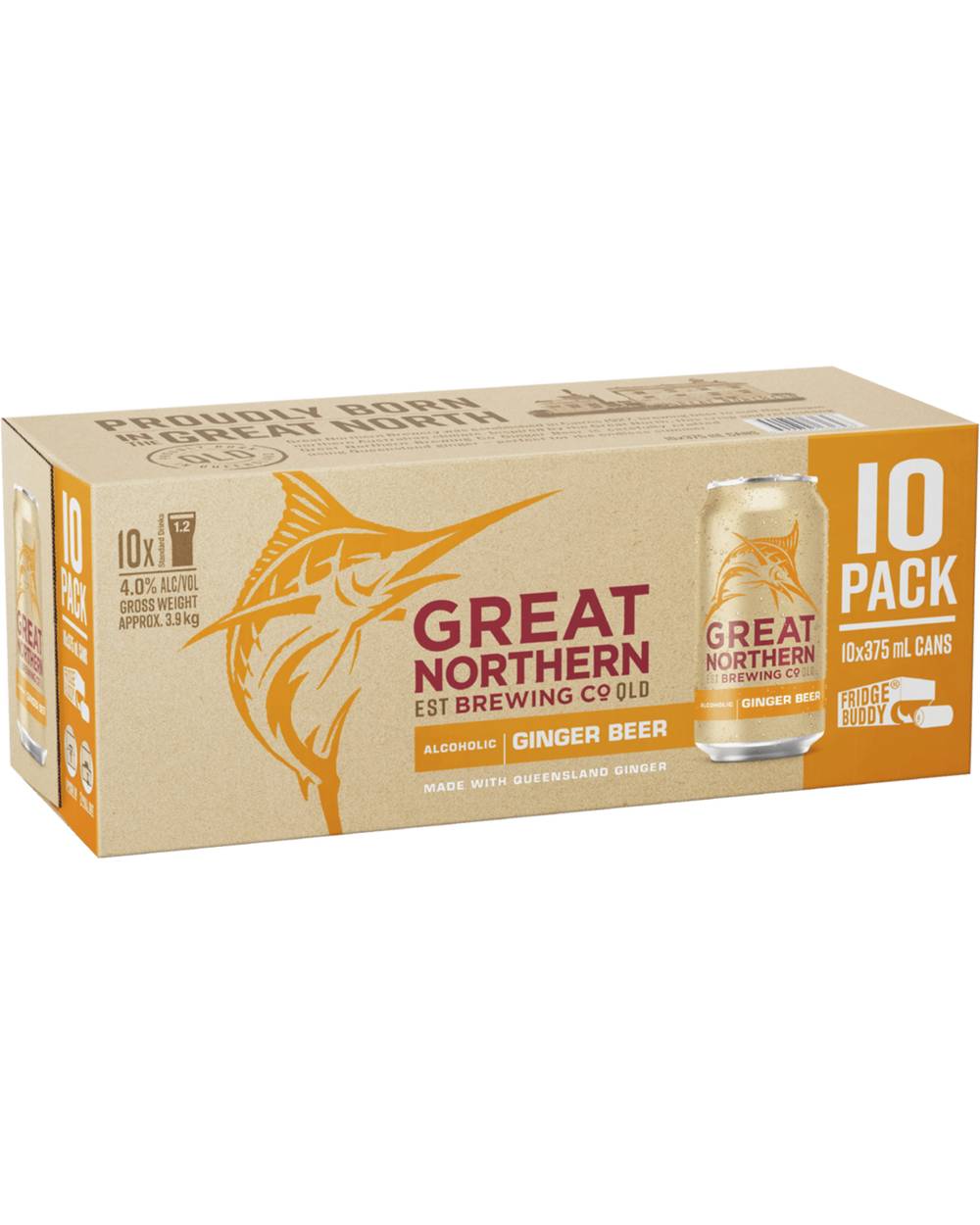Great Northern Ginger Beer Cans 10x375ml