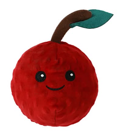 Pawsitively Fun! Plush Dog Toy Cherry