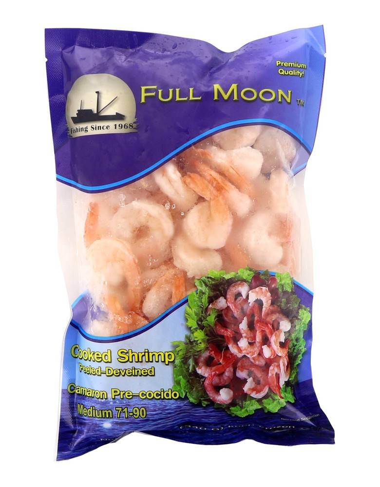 Full Moon Frozen Medium Cooked Shrimp (12 oz)