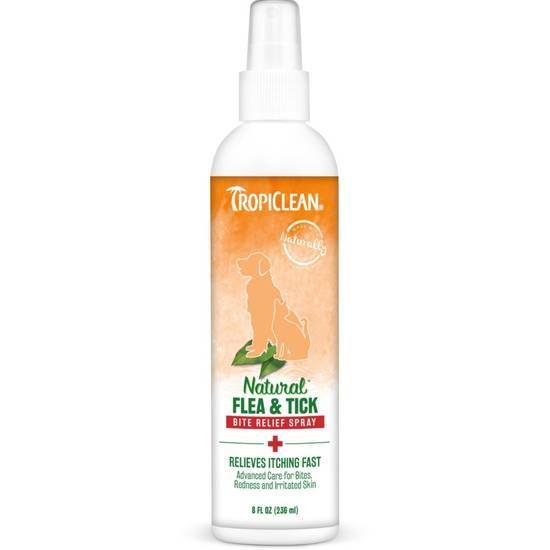 Tropiclean Natural Flea & Tick Bite Relief Dog Spray (8 oz)