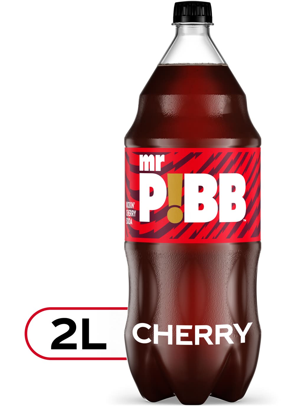 Mr Pibb Soda Bottle, Kickin' Cherry (67.6 fl oz)