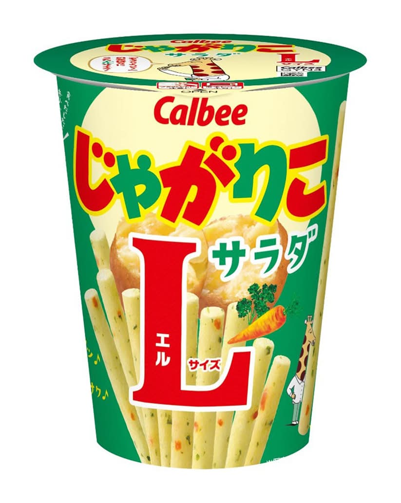 じゃがりこ ポテトスナック - サラダ, Lサイズ (68g)
