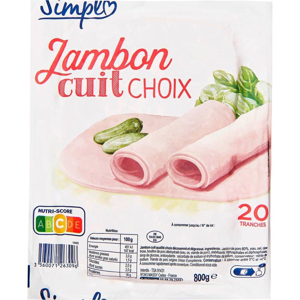 Simpl - Jambon cuit choix