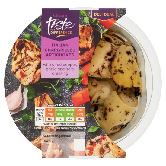 Sainsbury's Taste the Difference Italian Chargrilled Artichokes (140g)