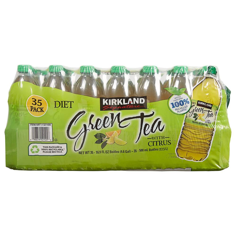 Kirkland Signature Diet Green Tea (35 ct, 16.9 fl oz) (citrus)