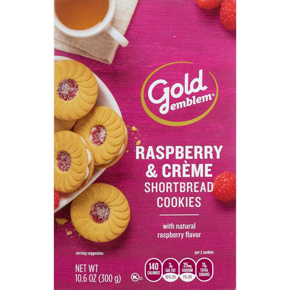 Gold Emblem Creme Shortbread Cookies (raspberry)