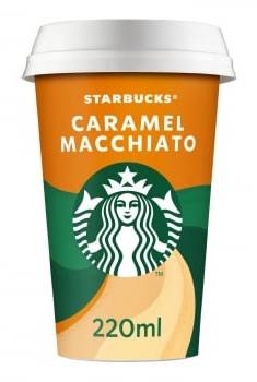 Café latte de caramelo Starbucks 220 ml.