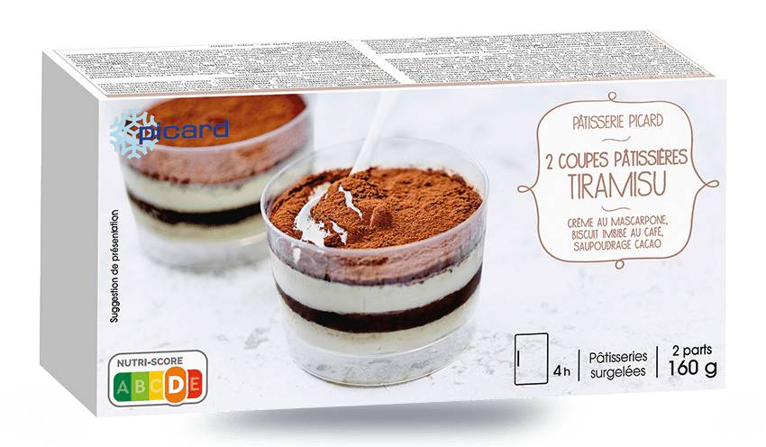 2 coupes pâtissières tiramisù