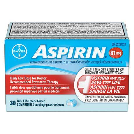 Aspirin Quick Chews Enteric Coated Tablets 81 mg