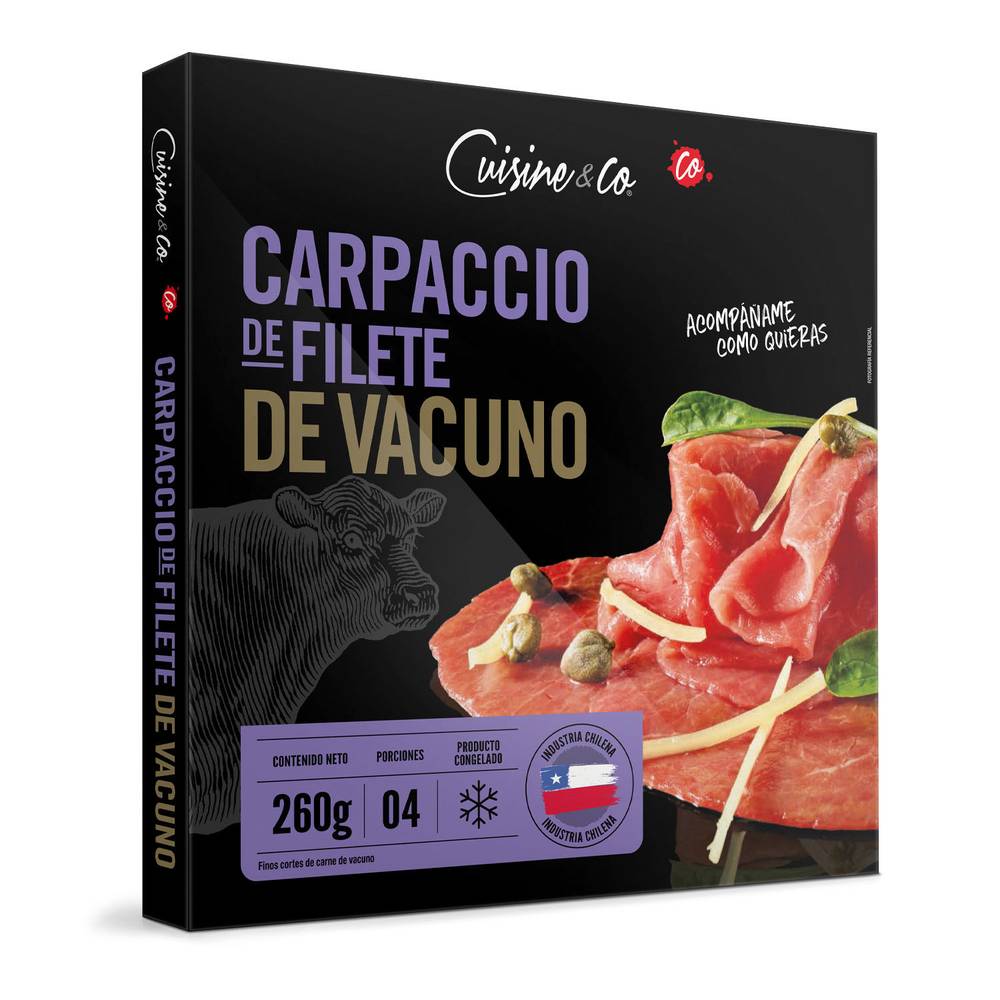 Cuisine & Co · Carpaccio de vacuno (260 g)