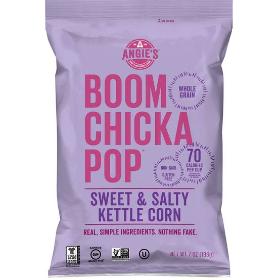 Angie's BOOMCHICKAPOP Popcorn, Sweet & Salty Kettle Corn, 7 OZ