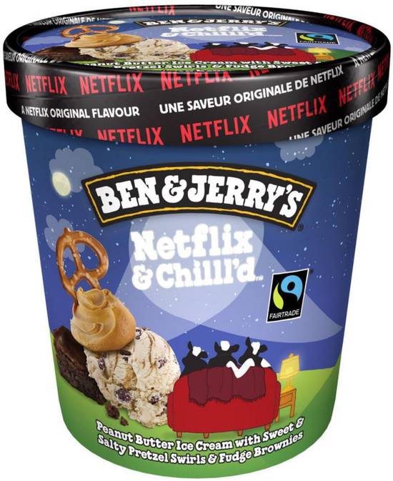 Ben & Jerry's Netflix & Chill'd Peanut Butter Ice Cream
