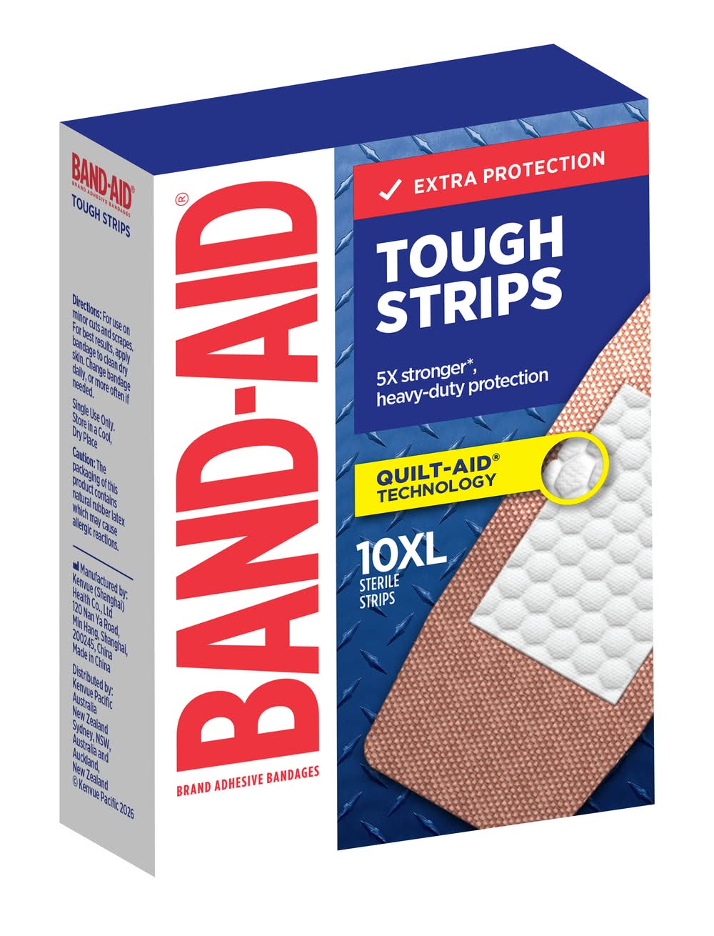 Band-Aid Tough Strips Fabric Bandages, Extra Large (10 pack)