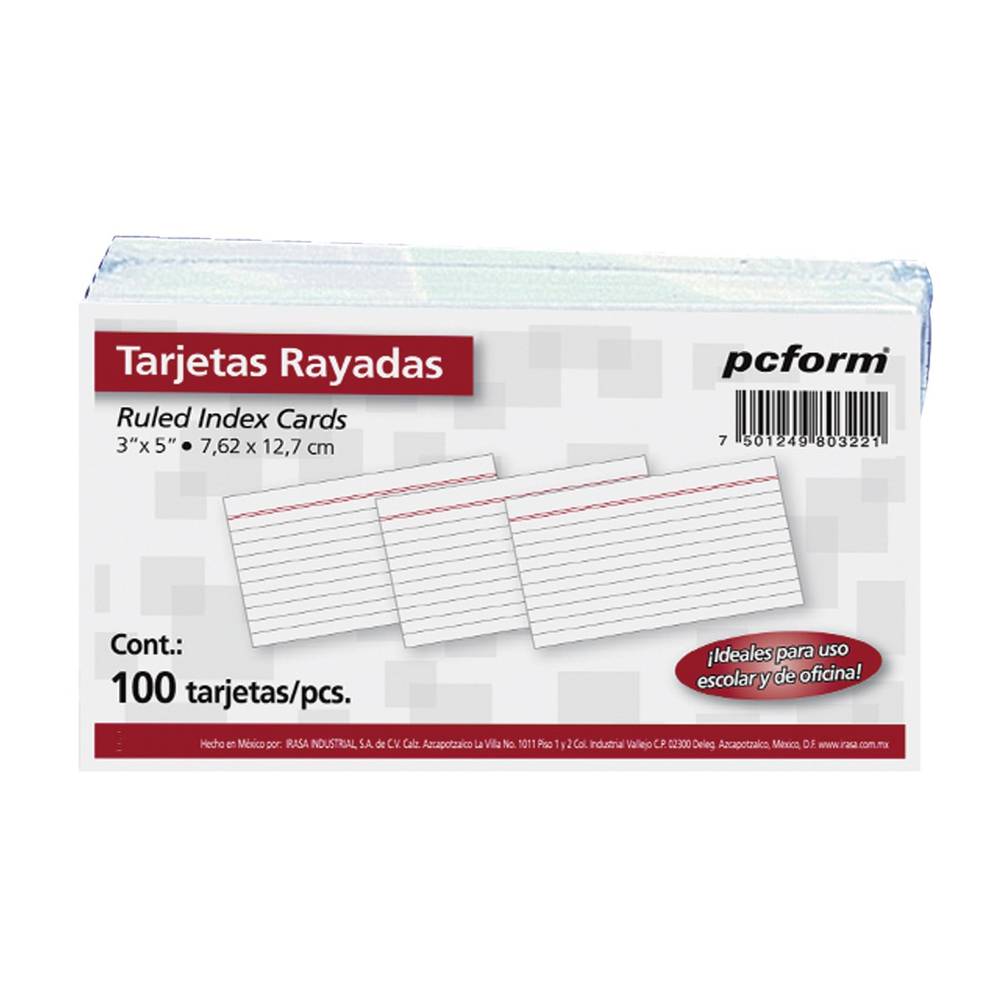 Pcform tarjeta rayada (100 un)