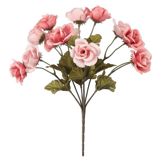 13" Light Pink & Pink Rose Bush By Ashland