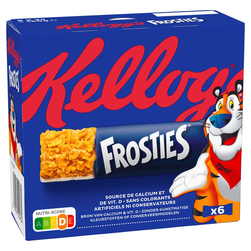 Kellogg's - Frosties barres de céréales nature sucrées (6 x 25g)