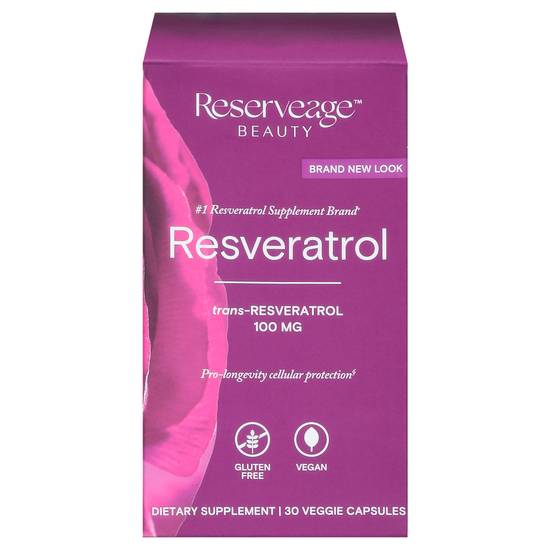 Reserveage Nutrition Resveratrol Veggie Capsules