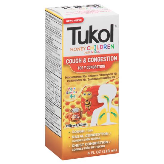 Tukol 4+ Ages Honey Children Cough & Congestion