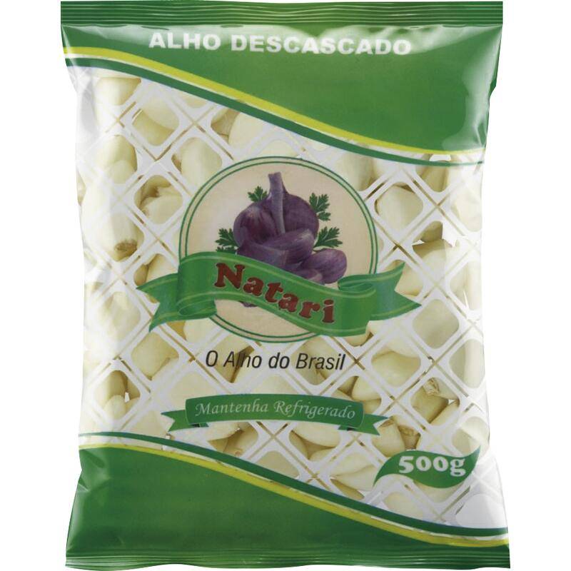 Natari alho descascado (500g)