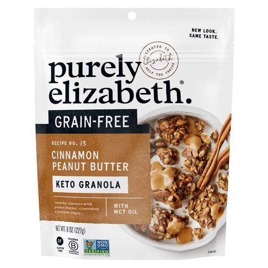 Purely Elizabeth Grain Free Peanut Butter Cinnamon Granola