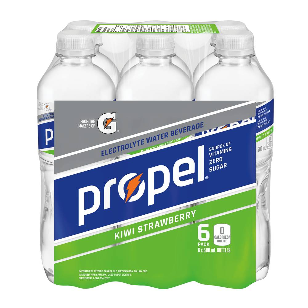 Propel Kiwi Strawberry Electrolytes Drink (6 x 500 ml)