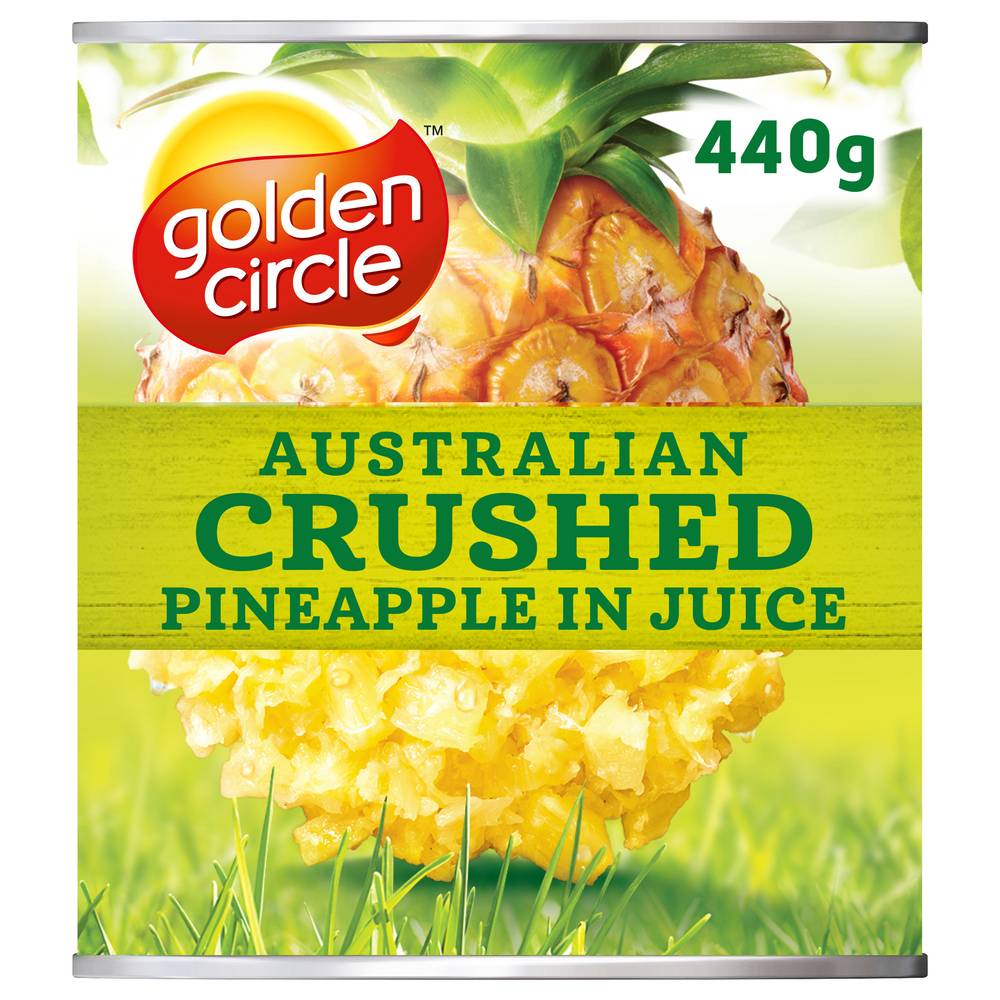 Golden Circle Australian Canned Fruit Tinned Crushed Pineapple in Juice (440g)