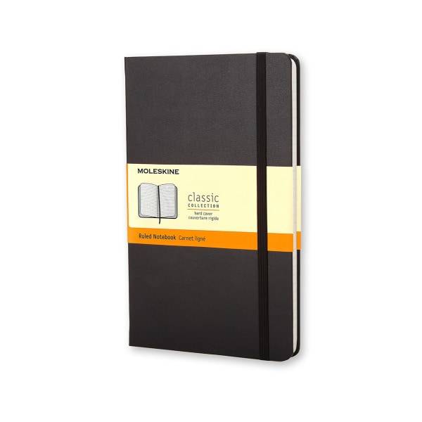 Moleskine Classic Hard Cover Notebook 3-1/2" X 5-1/2" Ruled