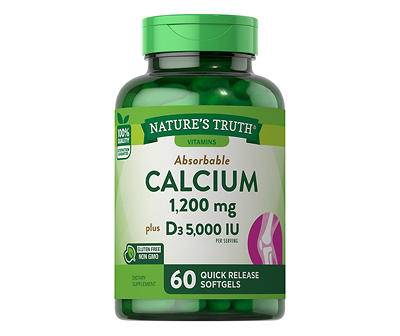 Nature's Truth Calcium 1,200 mg Softgels (60 ct)