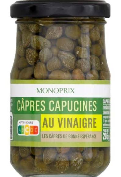 Monoprix - Câpres capucines au vinaigre (205g)
