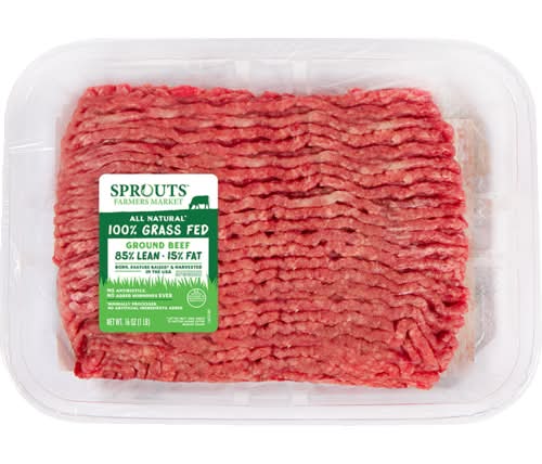Sprouts 100% Grass-Fed 85% Lean Fresh Ground Beef