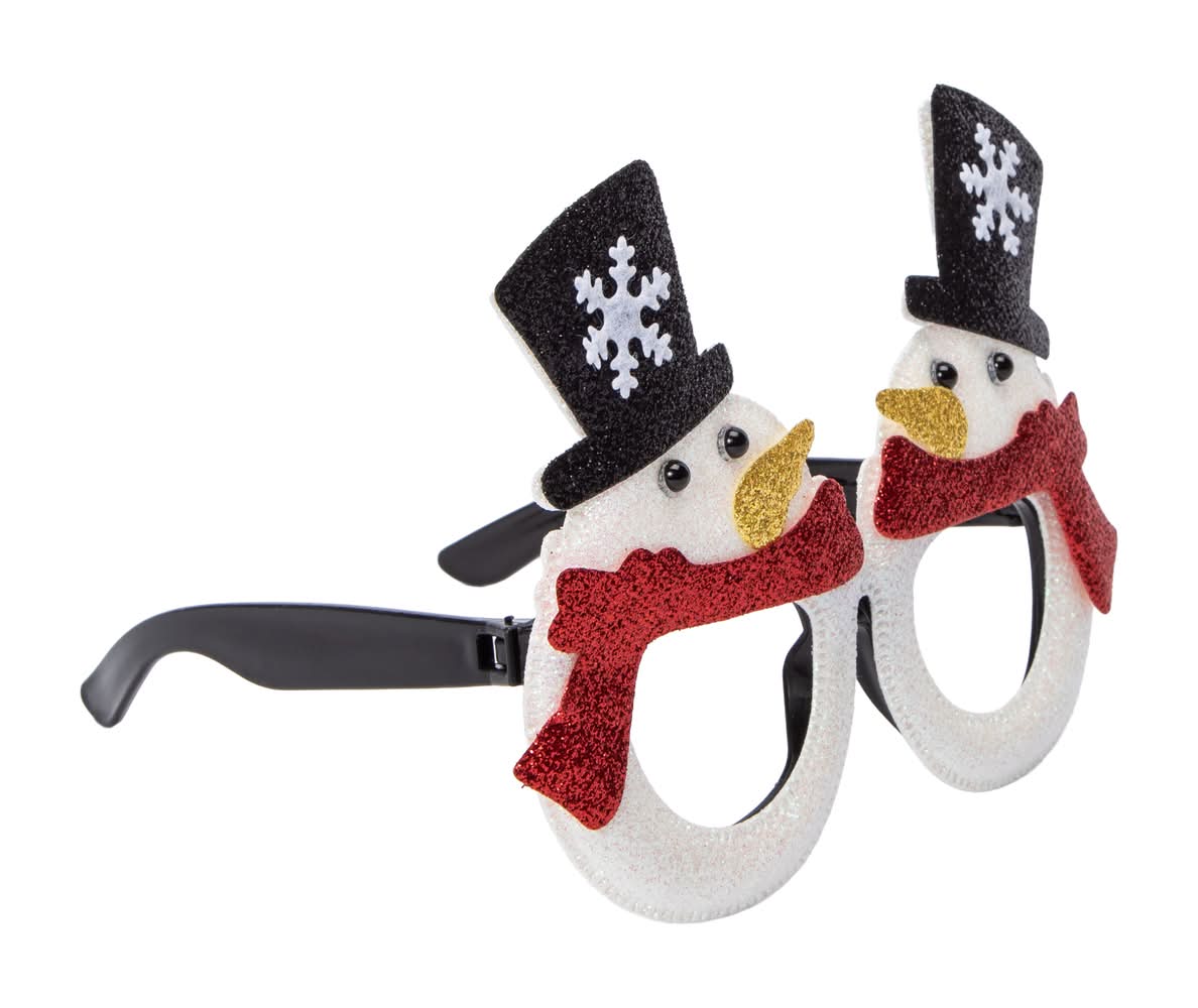 Christmas-Themed Xmas Glasses Snowman