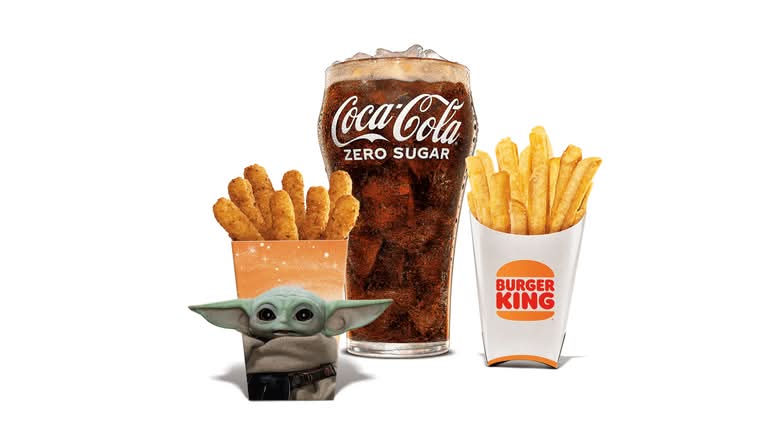 Grogu's Garlic Chicken Fries Meal