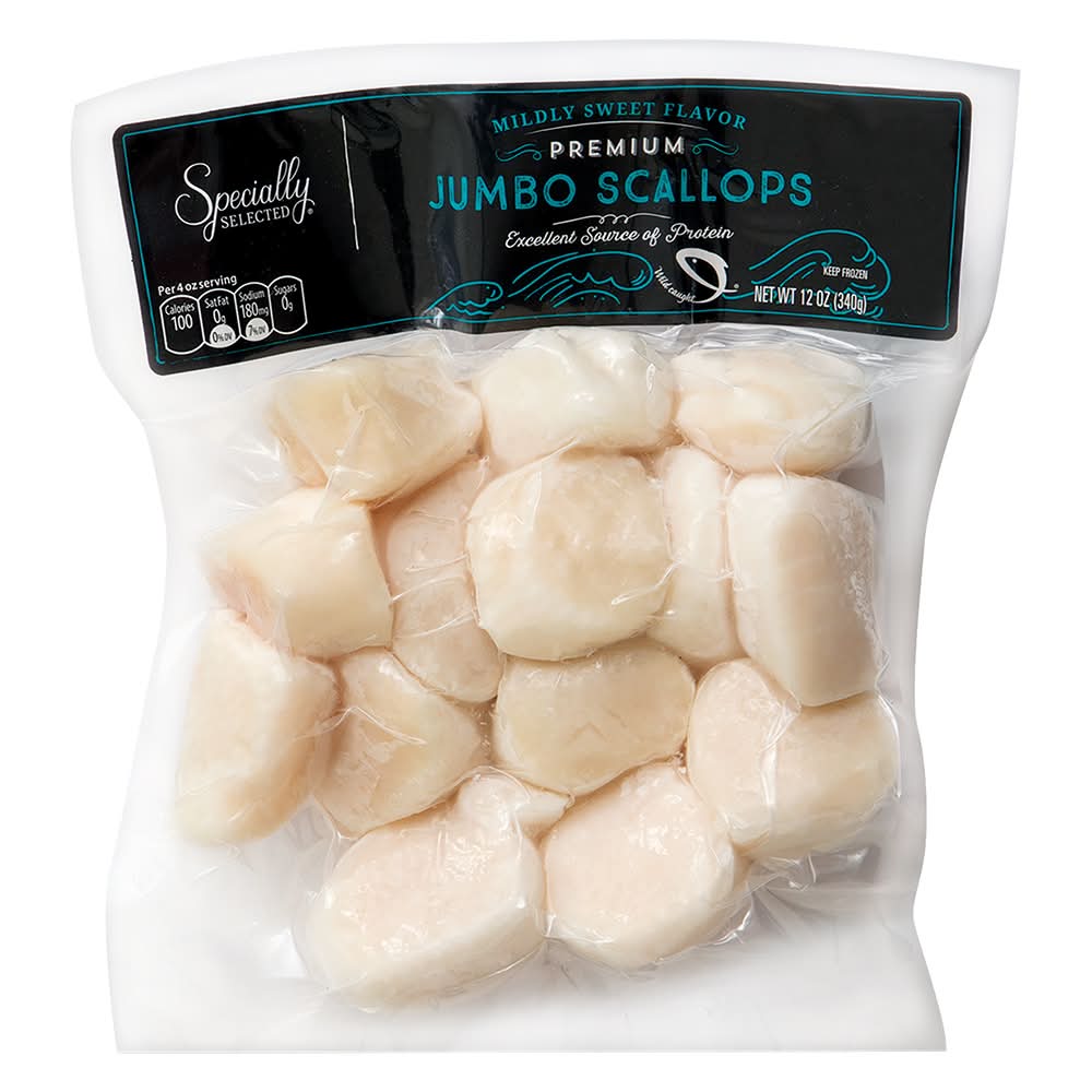 Specially Selected Premium Jumbo Scallops, Mildly Sweet (12 oz)