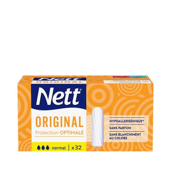 Nett original tampons hygiéniques sans applicateur normal x32